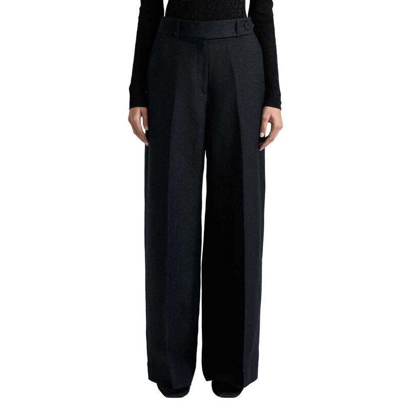 Cue Lustre Linen Blend Wide Leg Pant image number 4